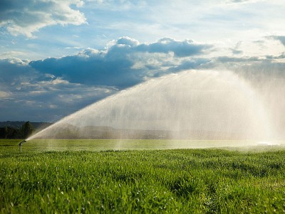 <BR><BR><h4>Irrigation </H4> The artificial application of water to land & soil, used to assist the growing of agricultural crops, maintenance of landscapes & revegetation of dry areas.